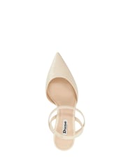 Dune London Cream Standard Fit Classical Elasticated Open Court Shoes - Image 5 of 6