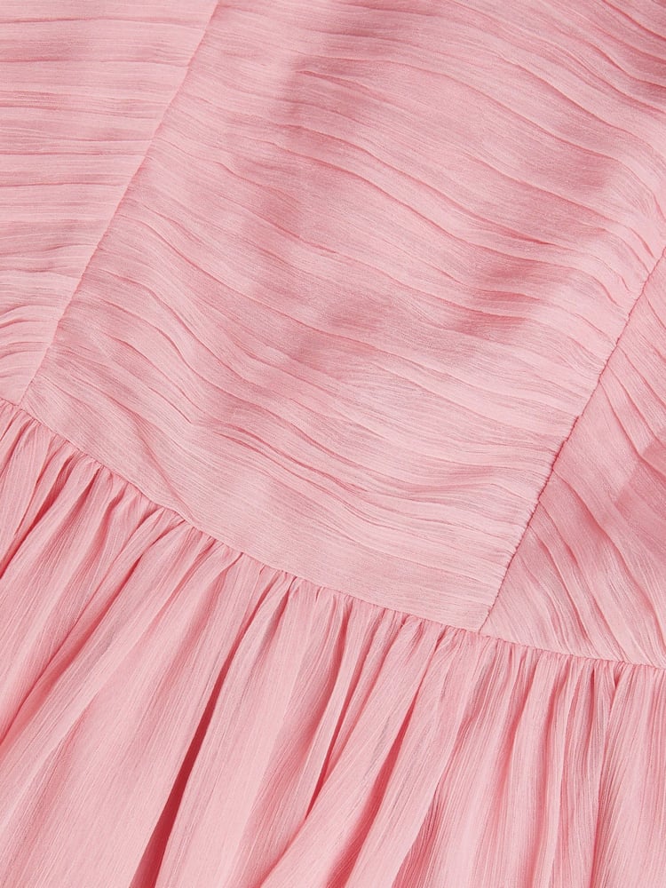 Monsoon Pink Ayo Halter Prom Maxi Dress - Image 3 of 3