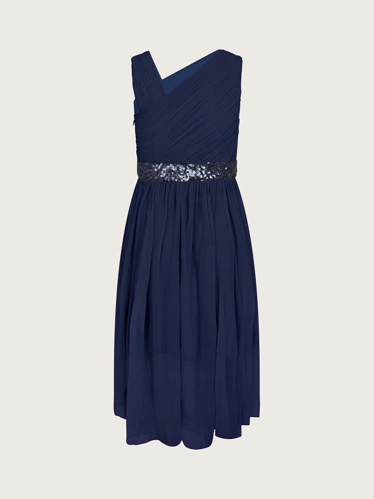 Monsoon Blue Abigail One-Shoulder Prom Dress - Image 2 of 3