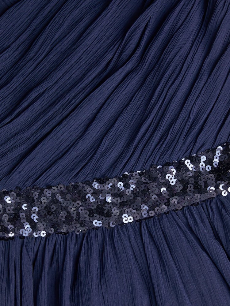 Monsoon Blue Abigail One-Shoulder Prom Dress - Image 3 of 3