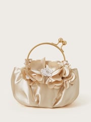 Monsoon Gold Shimmer Bow Frame Bag - Image 1 of 4