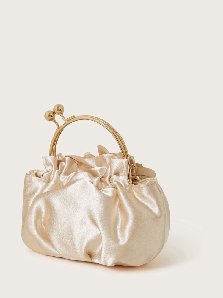 Monsoon Gold Shimmer Bow Frame Bag - Image 2 of 4