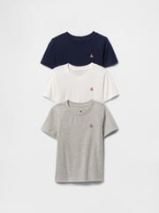 Gap Navy Blue, White & Grey 3-Pack Brannan Bear Everyday T-Shirts (6mths-5yrs) - Image 1 of 2