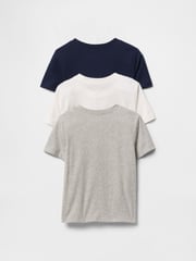 Gap Navy Blue, White & Grey 3-Pack Brannan Bear Everyday T-Shirts (6mths-5yrs) - Image 2 of 2
