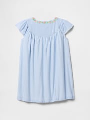 Gap Blue Flutter-Sleeve Shirtdress (6mths-5yrs) - Image 3 of 3