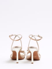 River Island Gold Bow Heeled Sandals - Image 4 of 4