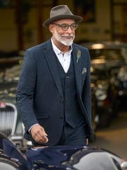 Joe Browns Blue Pinstripe Seersucker Suit Blazer - Image 1 of 7