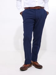 Joe Browns Blue Pinstripe Seersucker Suit Trousers - Image 1 of 5