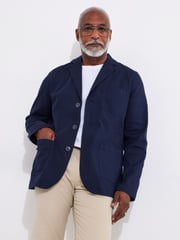 Joe Browns Blue Vintage Workwear Twill Blazer - Image 1 of 7