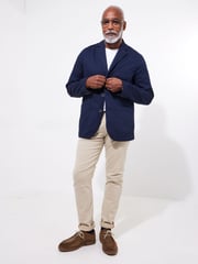Joe Browns Blue Vintage Workwear Twill Blazer - Image 5 of 7