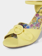 Joe Browns Yellow Buckle Detail Open Toe Heels - Image 6 of 6