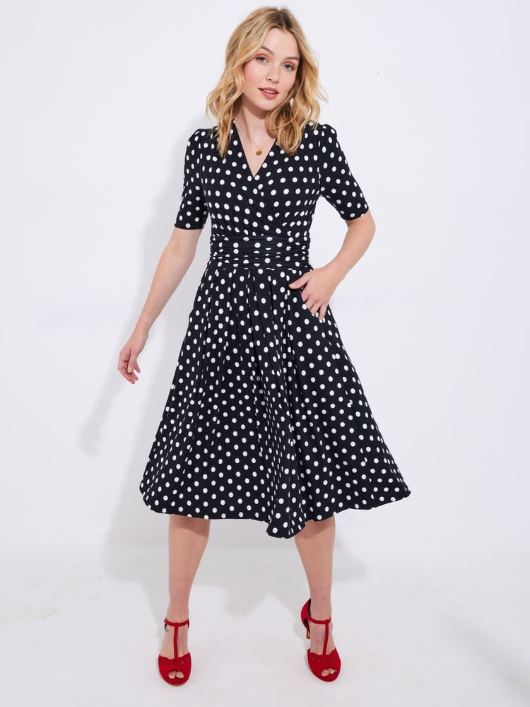 Joe Browns Black Polka Knee Jersey - Image 2 of 7