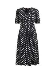 Joe Browns Black Polka Knee Jersey - Image 7 of 7