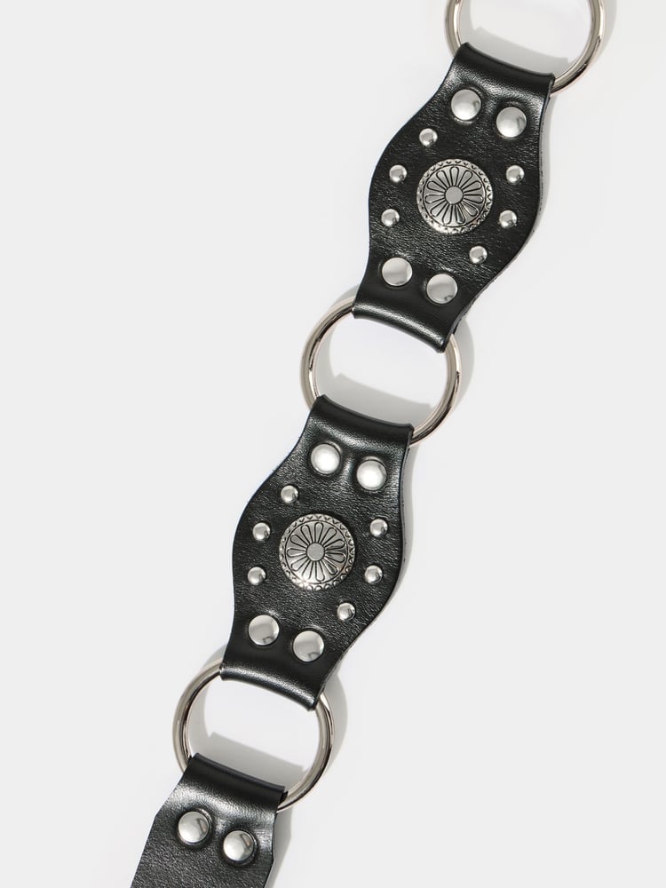 Joe Browns Brown Studded Leather Belt - Image 2 of 2