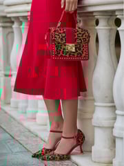 Joe Browns Brown Vintage Leopard Print Heels - Image 3 of 7