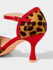 Joe Browns Brown Vintage Leopard Print Heels - Image 6 of 7