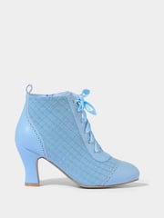 Joe Browns Blue Vintage Boucle Lace-Up Ankle Boots - Image 1 of 4