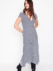 Boden Blue Tiered Jersey Midi Dress - Image 1 of 5