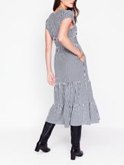 Boden Blue Tiered Jersey Midi Dress - Image 3 of 5