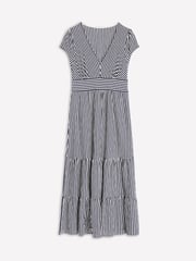 Boden Blue Tiered Jersey Midi Dress - Image 5 of 5