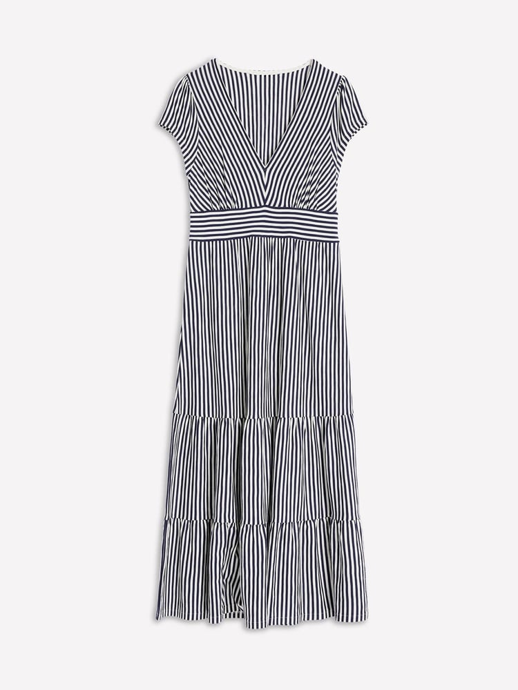 Boden Blue Tiered Jersey Midi Dress - Image 5 of 5 Boden Blue Tiered Jersey Midi Dress - Image 5 of 5