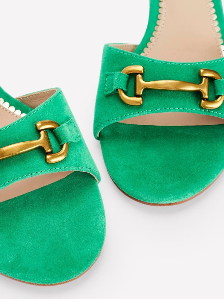 Boden Green Snaffle Block Heeled Sandals - Image 4 of 4