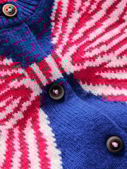 Boden Blue Bow Evelyn Fun Logo Cardigan - Image 3 of 3