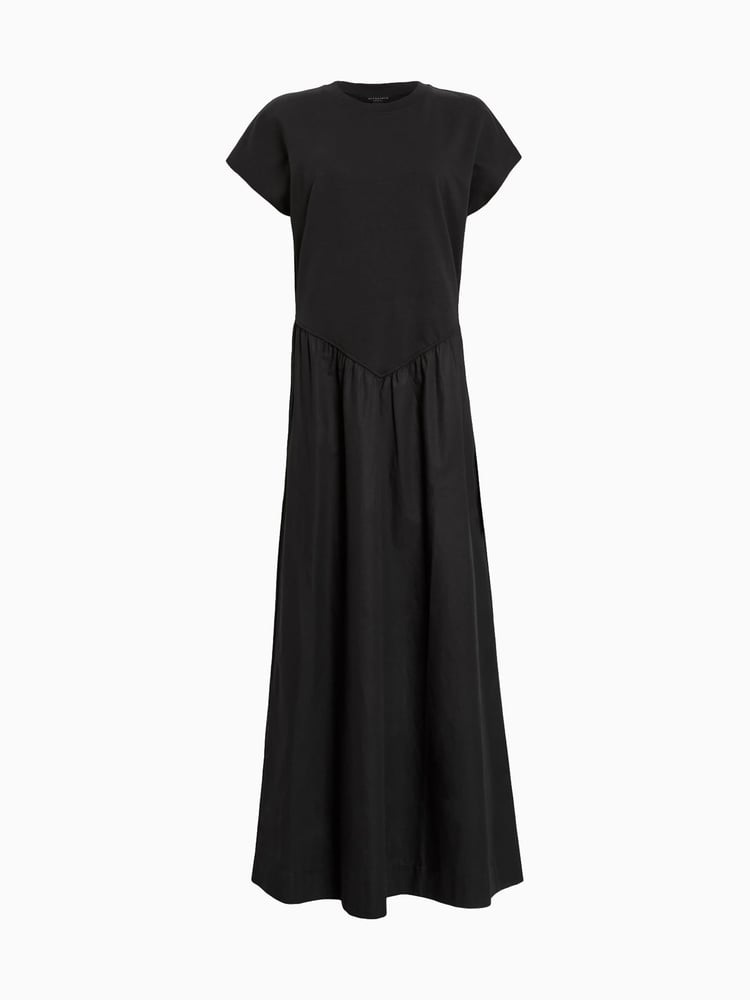 AllSaints Black Frankie Dress - Image 6 of 6