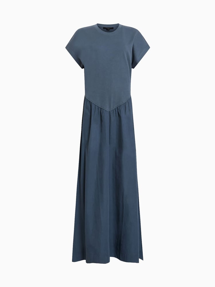 AllSaints Blue Frankie Dress - Image 7 of 7