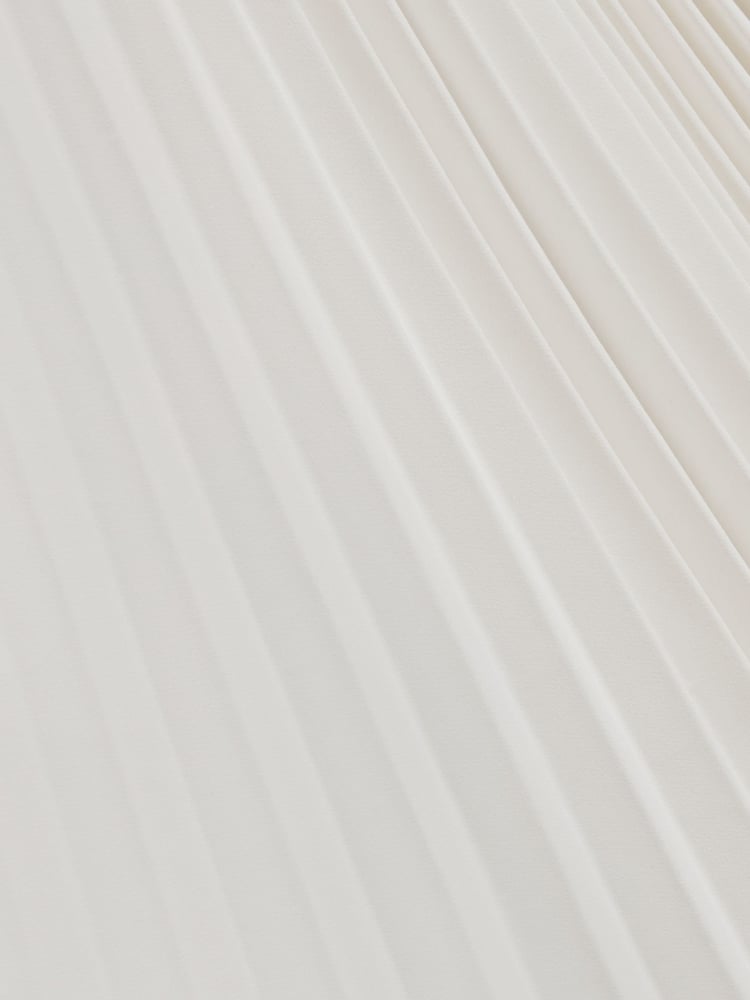 Ted Baker White Azzina Knit Slash Neck Dress With Pleat Panel - Image 7 of 7