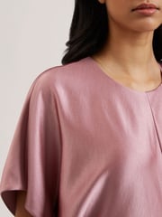 Ted Baker Pink Fianaa Slouch Sleeve Waisted Column Dress - Image 2 of 5