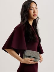Ted Baker SILVER-COL Gliters-Crystal Mini Cross-Body Bag - Image 2 of 5