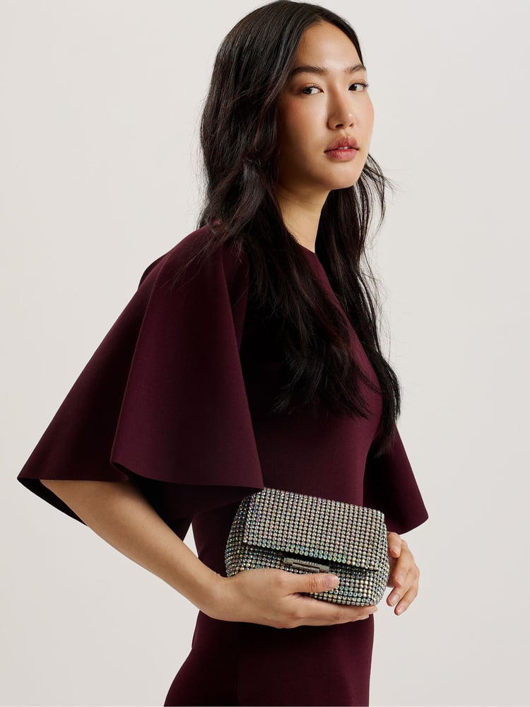 Ted Baker SILVER-COL Gliters-Crystal Mini Cross-Body Bag - Image 2 of 5