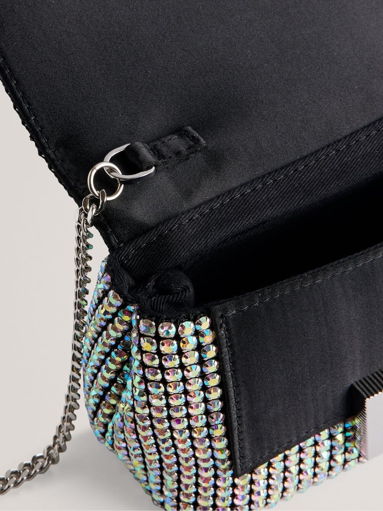 Ted Baker SILVER-COL Gliters-Crystal Mini Cross-Body Bag - Image 5 of 5