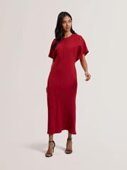 Ted Baker Red Carnil-Tailored Longline Dress - Image 1 of 5