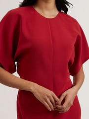 Ted Baker Red Carnil-Tailored Longline Dress - Image 2 of 5
