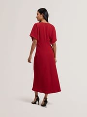 Ted Baker Red Carnil-Tailored Longline Dress - Image 3 of 5