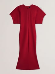 Ted Baker Red Carnil-Tailored Longline Dress - Image 4 of 5