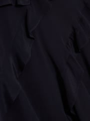 Ted Baker Blue Jojii-Frill Detail Mini Dress with Angel Sleeve - Image 5 of 5