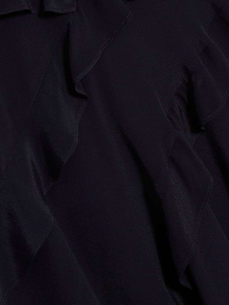 Ted Baker Blue Jojii-Frill Detail Mini Dress with Angel Sleeve - Image 5 of 5
