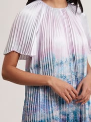 Ted Baker Pink Deeliaa Short Sleeve Pleated Maxi Dress - Image 2 of 5