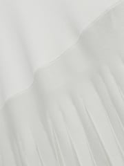 Ted Baker White Suannaa Dropped Waist Knit Bodice Woven Skirt Dress - Image 5 of 5