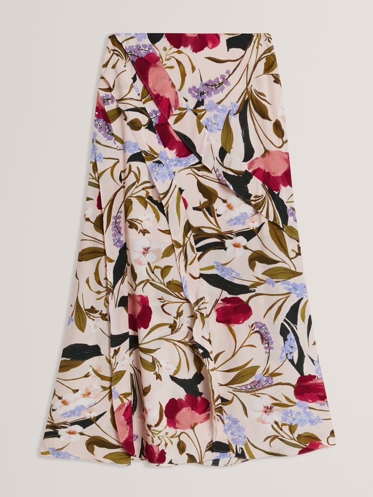 Ted Baker Pink Candici Frill Detail Midi Skirt - Image 6 of 6