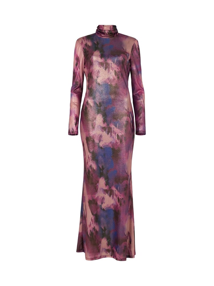 Daska Purple Araa Maxi Dress With Long Sleeves - Image 4 of 4