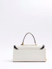 River Island Brown Mini Canvas 100% Cotton Cross-Body Tote Bag - Image 3 of 5