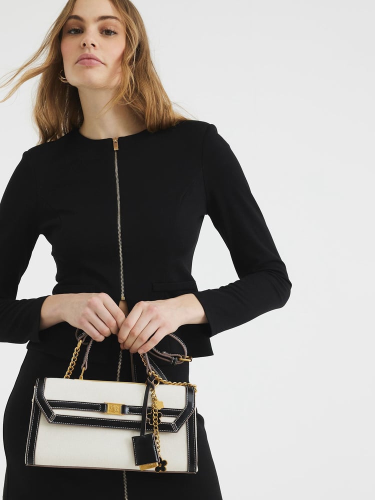 River Island Brown Mini Canvas 100% Cotton Cross-Body Tote Bag - Image 5 of 5 River Island Brown Mini Canvas 100% Cotton Cross-Body Tote Bag - Image 5 of 5
