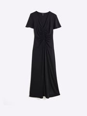 River Island Black Ruched Front Maxi Dress - Image 4 of 5