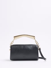River Island Black Metal Handle Cylinder Bag - Image 1 of 6