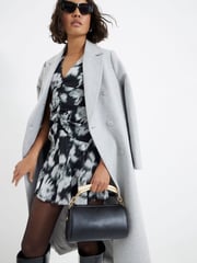 River Island Black Metal Handle Cylinder Bag - Image 6 of 6