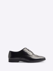 River Island Black Wide Fit Brogues Shoes - Image 2 of 6